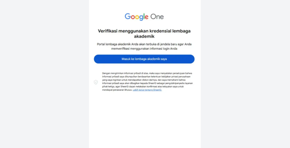 Verifikasi dengan Kredensial Akademik
